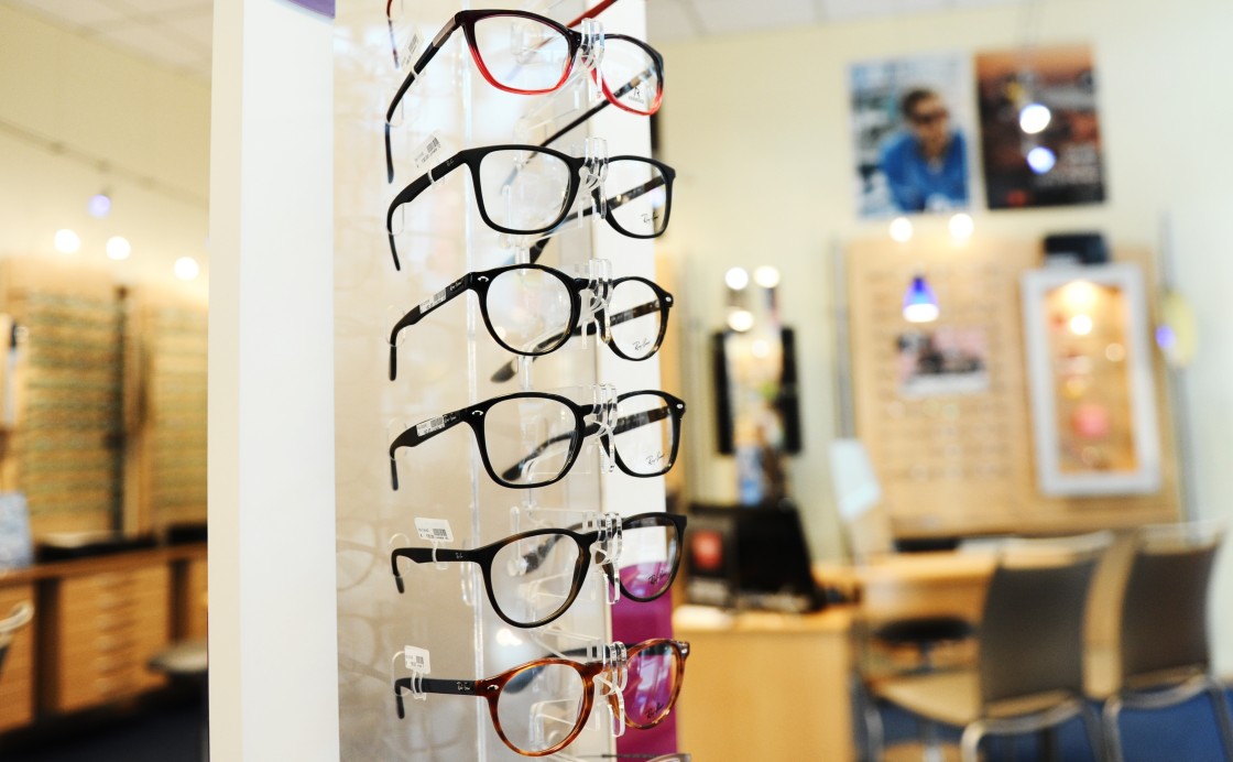 Ladengeschäft Optik Fügerl in Nürnberg.