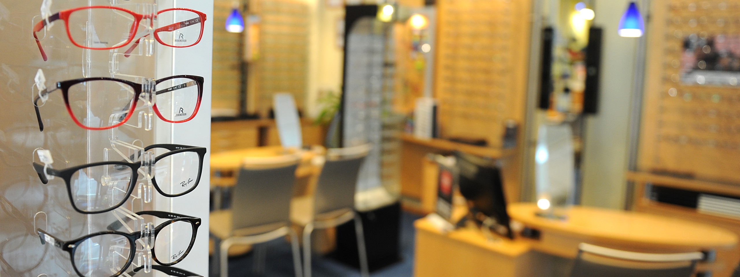 Ladengeschäft Optik Fügerl in Nürnberg.