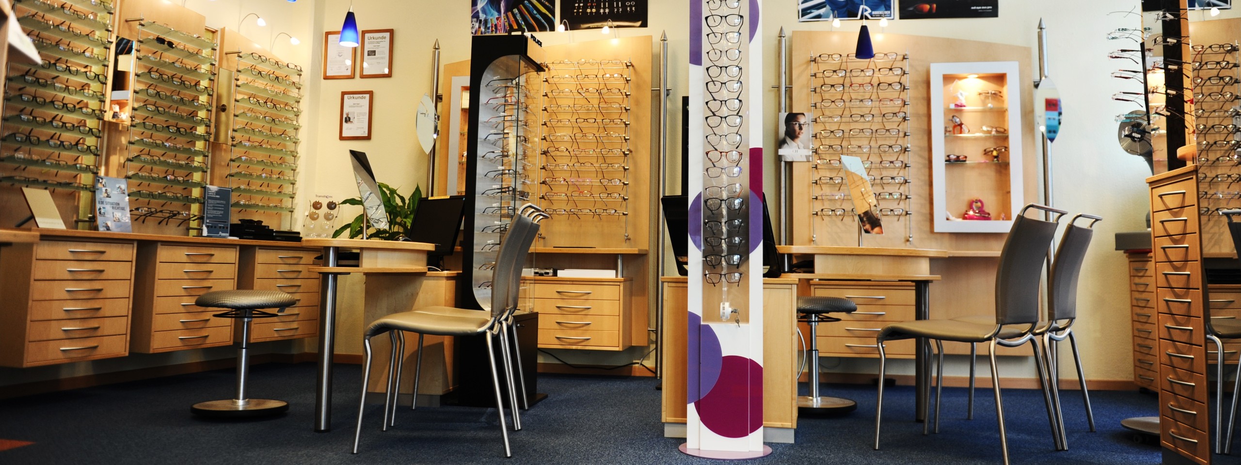 Ladengeschäft Optik Fügerl in Nürnberg.